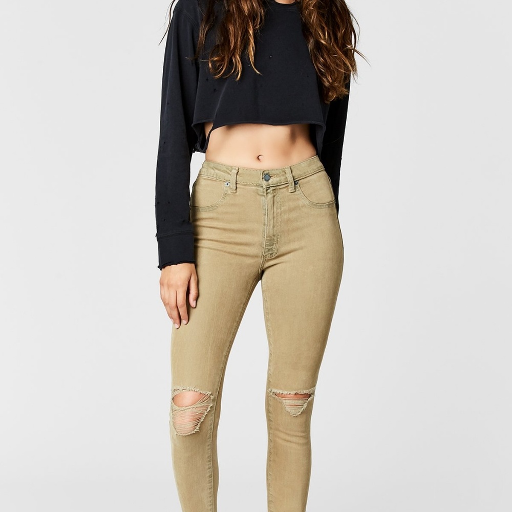 🆕 Carmar 'Robin' Taupe Skinny Jeans 26 - Picture 2 of 7